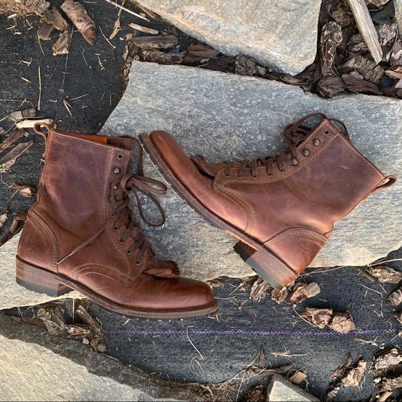 Frye Shoes - FRYE | Brown Dorado Lace Up Boot sz 6
